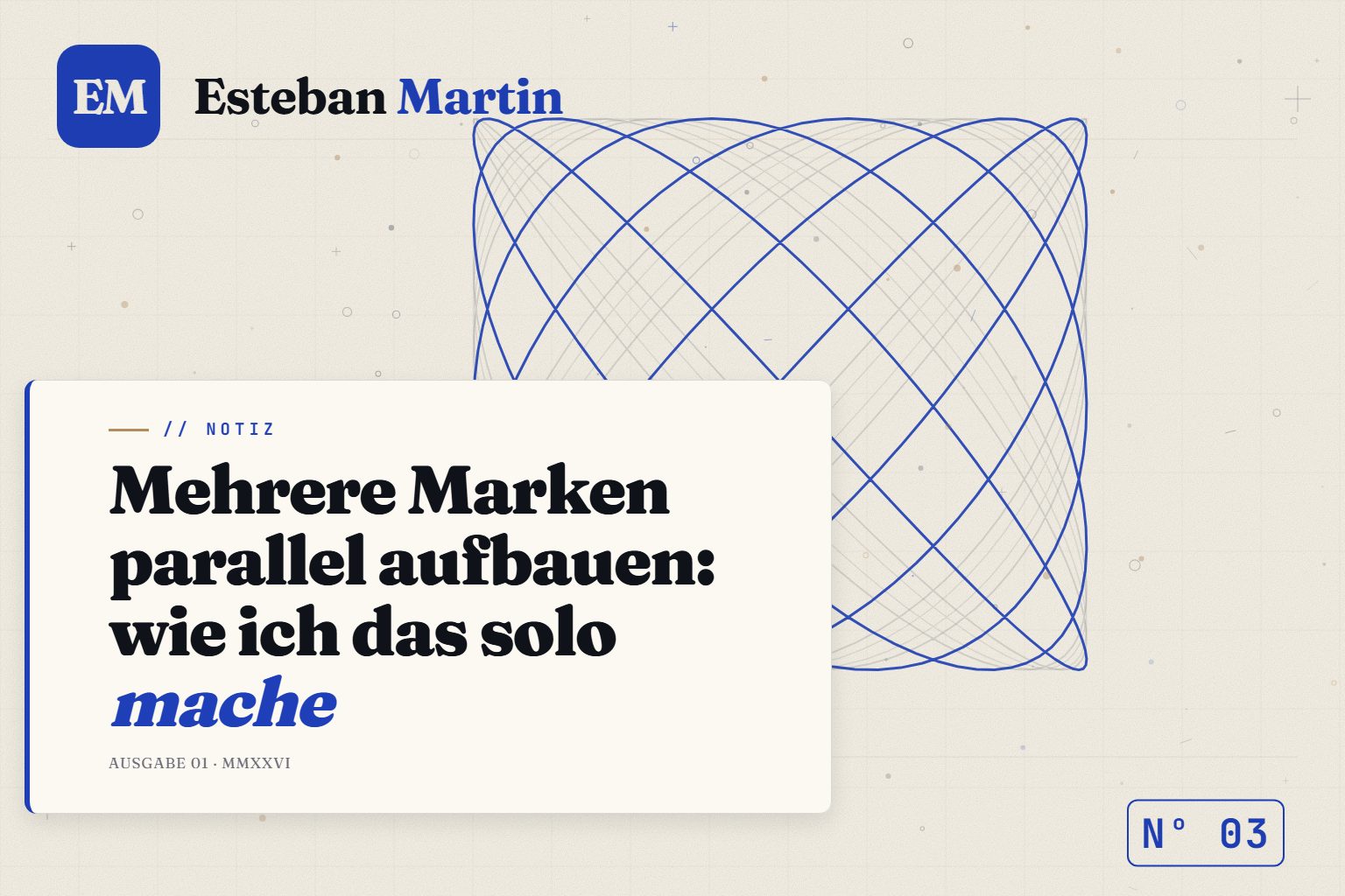 Mehrere Marken parallel aufbauen: wie ich das solo mache